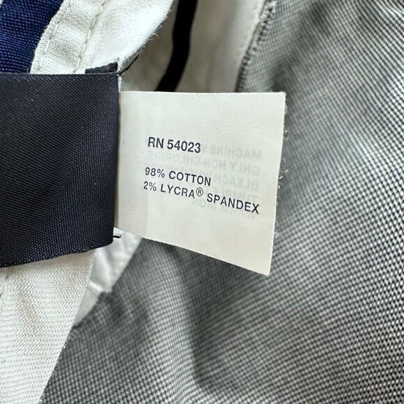 Gap Womens Blue Straight Leg Crop Mid Rise Slash Pocket Cotton Stretch Pants 14 - Picture 8 of 13